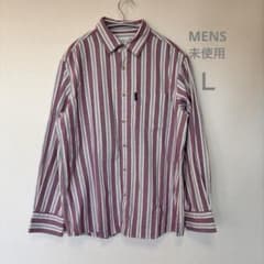 シンプルライフ ストライプ メンズ 長袖 シャツ Lサイズ レナウンのサムネイル