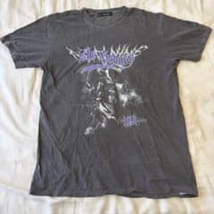 AGEM/9 グラフィックTシャツ L グレー フェード ロック メタル プリンのサムネイル
