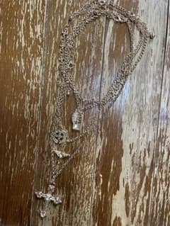dia Diamond New Y2K Gal Style Cross Necklace Gold Coin