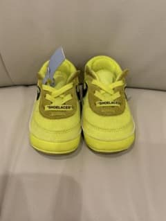 NIKE OFF-WHITE エアフォース1 ボルト　ベビーシューズ　10cmのサムネイル