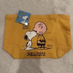 PEANUTS スヌーピー チャーリーブラウン トートバッグ イエローのサムネイル