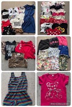 【サイズ：90・95】女児キッズ服35点まとめ売りのサムネイル