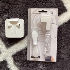 iPhoneイヤホン、スマホクリップファンのサムネイル