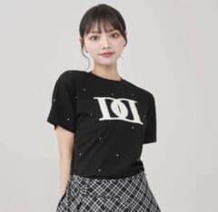 Darich キルティングアップリケビジューTシャツ ブラック - メルカリ