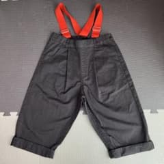 【新品、未使用】MARKY'S サスペンダー付きパンツ 90 黒のサムネイル