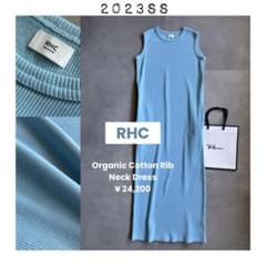 【美品✨️】RHC Organic Cotton Rib Neck Dress 美品✨️】RHC Organic Cotton Rib Neck Dress - メルカリ