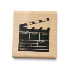 海外製ウッドスタンプ Just For Fun カチンコ 映画 ラバースタンプのサムネイル