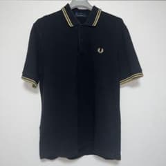 美品/英国製】FRED PERRY M12 ポロシャツ 黒×シャンパン 42 - メルカリ