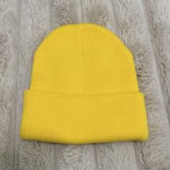 ミニオン キッズ ニット帽 イエロー ビーニーのサムネイル