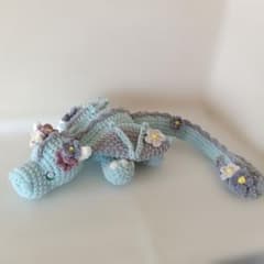 s*様 ドラゴン　ハンドメイド　編みぐるみ　あみぐるみ　編み物 ハンドメイド あみぐるみ ドラゴン 編み物 かぎ針編み - メルカリ