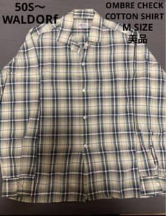 50S 60S　WALDORF　シャツ　オンブレチェック　ヴィンテージ　USA製