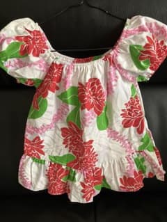 花柄プリント ワンピース ハワイ製のサムネイル