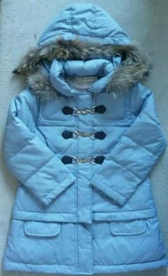 ✨なお様専用✨　Pom ponetteダウン 140   アイスブルーのサムネイル