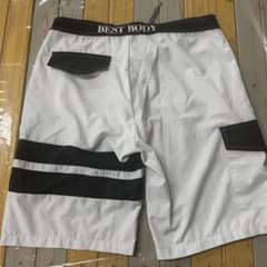 BEST BODY ホワイト ブラック ショートパンツ Mのサムネイル