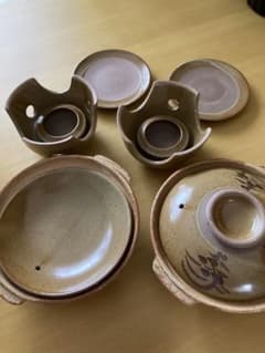 有田焼　1人土鍋コンロ付き 　　2組セット　未使用のサムネイル