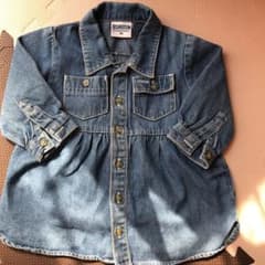 デニムシャツ デニムワンピース 80のサムネイル