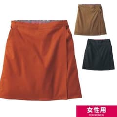 レディース綿トレッキングラップショーツ　ブラックのサムネイル