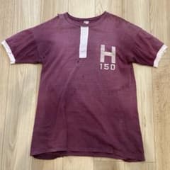 60s champion 大文字ランタグ リンガー Tシャツ チョコチン 44 - メルカリ