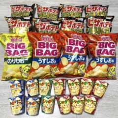 ち*い様 お菓子まとめ売り ピザポテト ポテトチップス じゃがりこ 大量 BIGのサムネイル