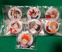 希少　非売品　懸賞　当選品　週刊少年ジャンプ 缶バッジ 7種セットのサムネイル