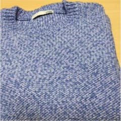 【最終値下げ！】50%OFF SLY ミックスニット　ブルー　ホワイトのサムネイル