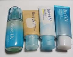 Biore UV Aqua Rich Sunscreen Cream & Mist 4-Piece Set