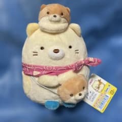 신품 태그 첨부 스미코구라시 모아 봉제인형 고양이 가와우소토스미코캠프