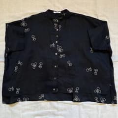 新品 ノップドゥノッド 2026SS Cielラミーユーカリ刺繍半袖シャツ 