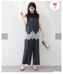 natural couture osonoレイヤード風サロペ チャコールグレー - メルカリ