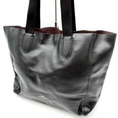 極美品 COACH コーチ ダービー トートバッグ A4 肩掛け レザー 黒