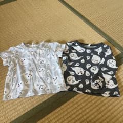 おばけ柄 Tシャツ 2枚セット 半袖 長袖のサムネイル