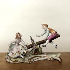 シーソー フィギュリン german porcelain ドイツ アンティーク シーソー フィギュリン german porcelain ドイツ アンティーク - メルカリ