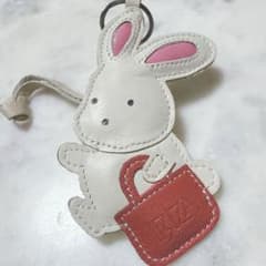 IBIZA イビサ イビザ うさぎ チャーム キーホルダー 本革 可愛い