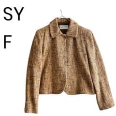Tweed jacket, short jacket, formal wear, suitable for going out, vintage clothing b070