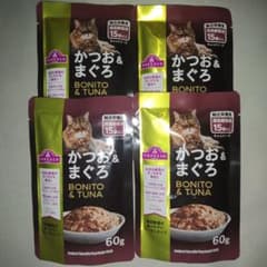 キャットフード パウチ かつお&まぐろ 超高齢猫用 60g×4セットのサムネイル
