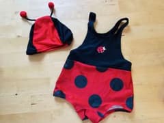 【サイズ80】てんとう虫　水着と帽子セットのサムネイル