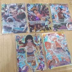まとめ売り】ワンピースカード モンキー・D・ルフィ SEC 5枚セット
