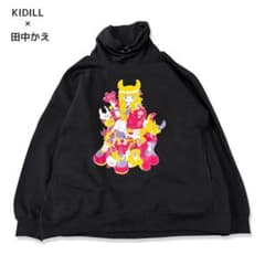 395】KIDILL キディル 田中かえ ハイネックトレーナー スウェット 黒 