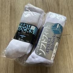ATSUGI リブソックス 3足入りセット+4足入りセット　新品未開封のサムネイル