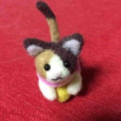 羊毛フェルト 三毛猫ちゃんのサムネイル