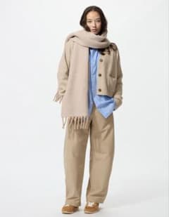 UNIQLO ジャージーバレルレッグパンツ Lのサムネイル