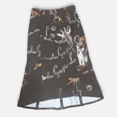 伊太利屋 La Moda GOJI アニマル柄 スカート M 総柄