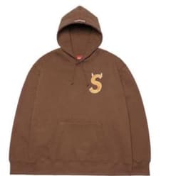Supreme S Logo Hooded Sweatshirt "Brown"のサムネイル