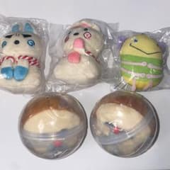 パンどろぼう ぬいぐるみ カプセルトイ 5点セット　おじゃる丸　キーホルダーのサムネイル