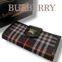 バーバリー 未使用品 ノバチェック シャドーホースロゴ 4連キーケース