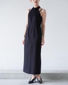 【試着のみ美品】mame CottonJerseyHalterNeckDress 試着のみ美品】mame CottonJerseyHalterNeckDress - メルカリ