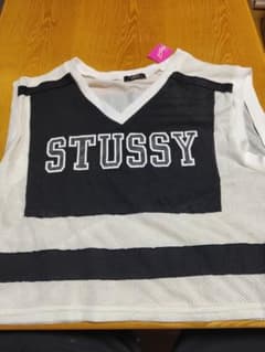 Stussy ホワイト ブラック タンクトップのサムネイル