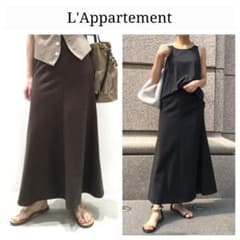 美品✨L'Appartement アパルトモン　ボリュームフレアスカートS 34 L'Appartement アパルトモン ポンチフレアスカート 34 カーキ - メルカリ