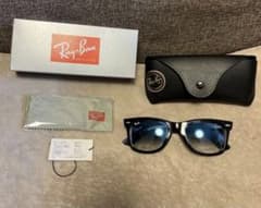 Ray-Ban サングラス ブラックフレーム ブルーグラデーション - メルカリ
