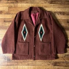 60s 70s Vintage チマヨジャケット 幾何学 ウール ネイティブ 60s 70s Vintage チマヨジャケット 幾何学 ウール ネイティブ - メルカリ